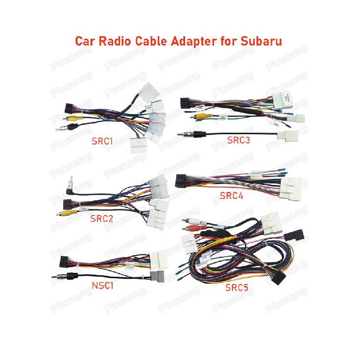 Car Radio Cable 16-pin Power Wire Harness Adapter With Cvbs For Subaru Legacy Outback Forester XV Baja Forester XS Impreza WRX Radio Accessories 4