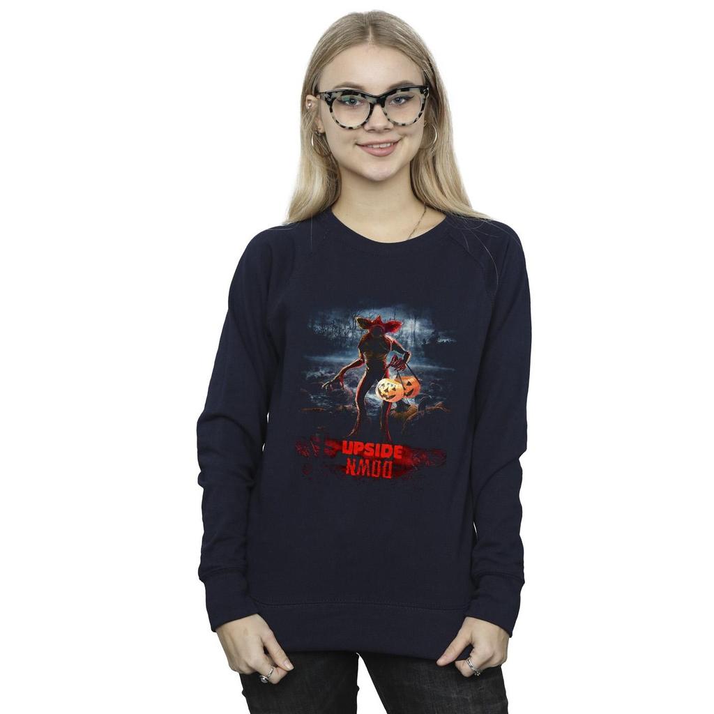 Netflix Womens/Ladies Stranger Things Pumpkin Upside Down Sweatshirt