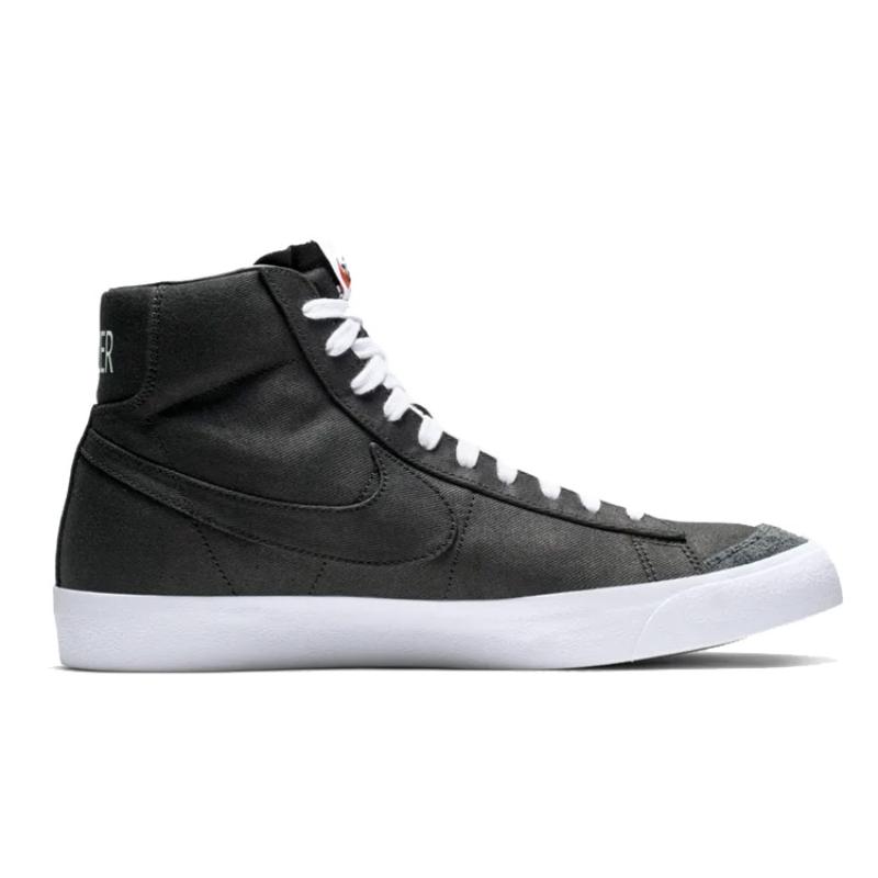 Nike Кеды Blazer Mid 77 Canvas Черные Обувь для скейтборда CD8238-001
