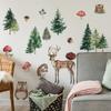 Лесные животные Лось Еж Спальня Гостиная Прихожая Дом Фон Украшение Наклейки на стену
