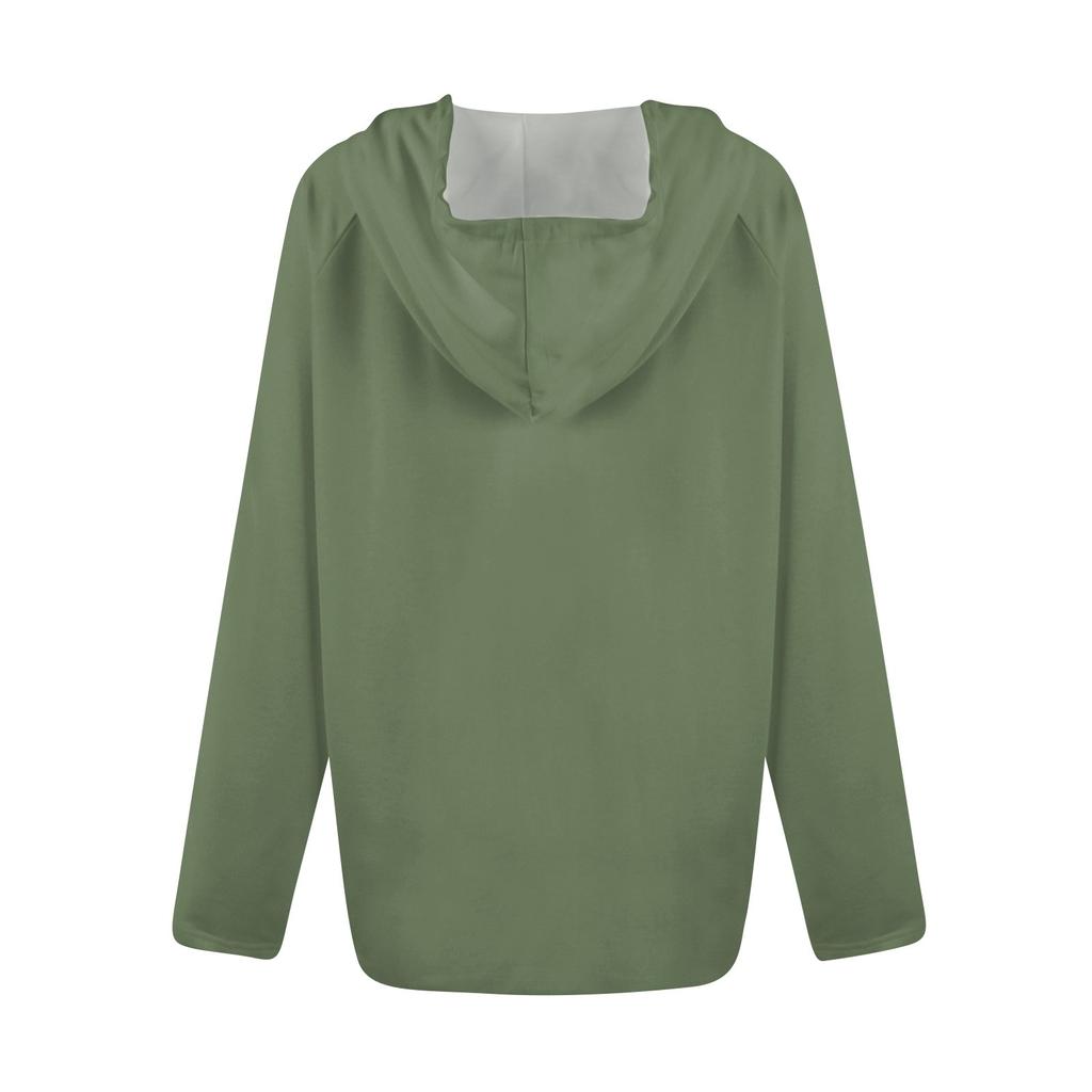 Женская мода повседневная застежка-молния с капюшоном и длинным рукавом толстовки пальто