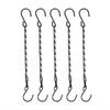 5pcs Black Iron Hanging Chains with S Hooks Mulitipurpose Plant Hangers for Bird Feeders Lanterns Flower Baskets Home Garden Decoration 10PCS