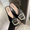 Slippers Women Wear Half a Bag of Shoes Clothing Store Fitting Shoes Soft Sole Fashion Versatile Lazy Shoes One Pedal Slippers Women