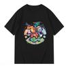 Super Cute Pokémon Cartoon Hand-painted Japanese T-shirt for Men and Women Summer New Harajuku Loose Casual Short-sleeved Top