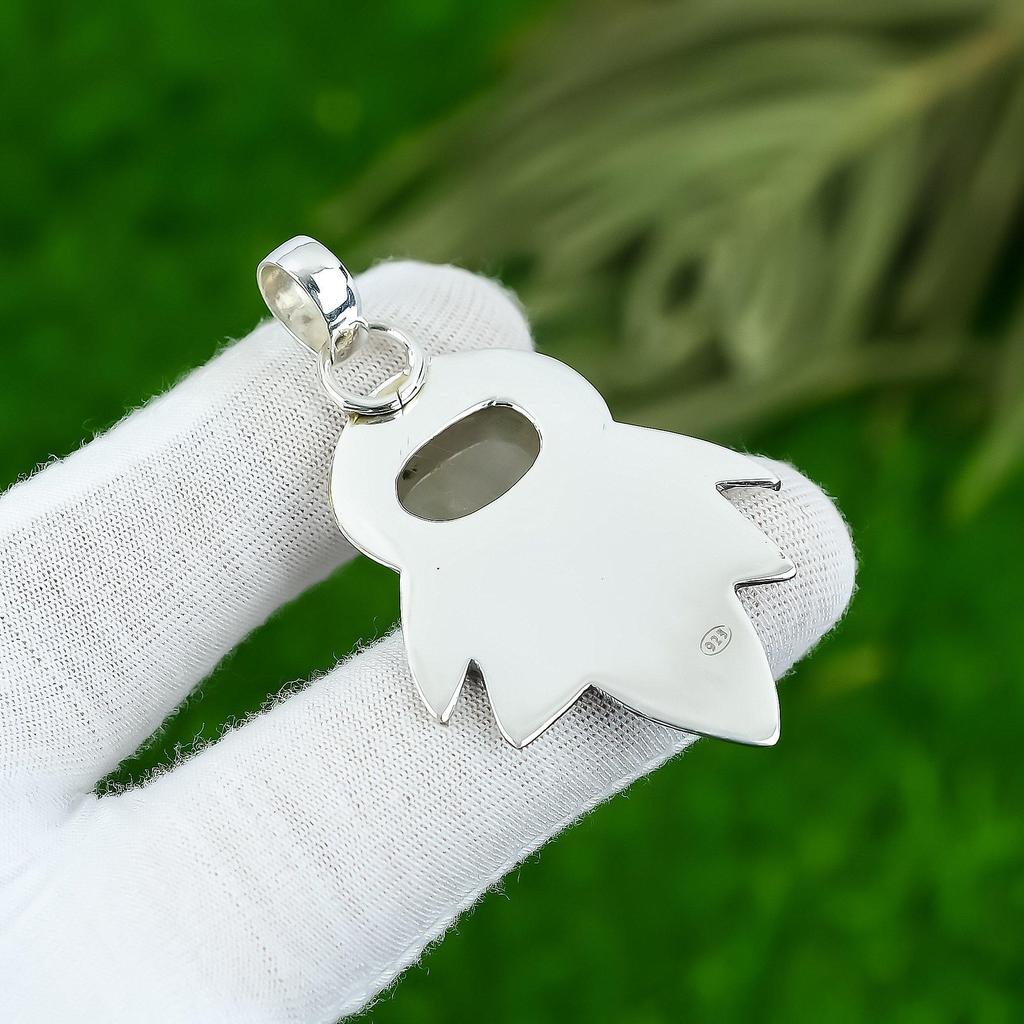 Подарок для женщин Подвеска Серебро 925 пробы Натуральный Золотистый Рутил Драгоценный камень