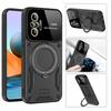 Luxury Armor Magsafe Wireless Charging Case For Xiaomi Note 9 9s 10 11 12 Pro Note 10s 11s 4G Magnetic Ring Bracket Bumper Cover