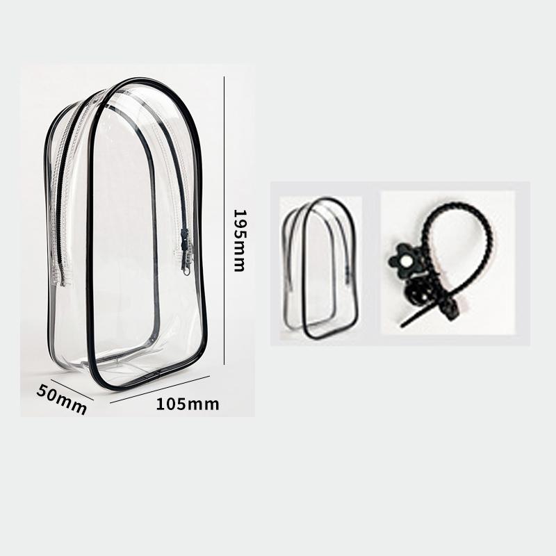 1 шт. прозрачный ПВХ защитный чехол брелок сумка для хранения органайзер коробка игрушка кукла подарочная сумка пыленепроницаемая подвесная сумка