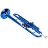 Professional Trumpet, Brass Instrument, Excellent Resonance, Fine Tone, Suitable for Beginners (Blue)