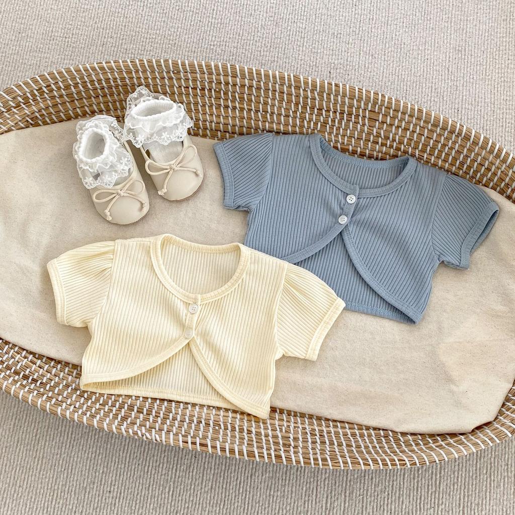 Summer Baby Girl Floral Strap Romper with Detachable Mesh Jacket Lightweight and Breathable