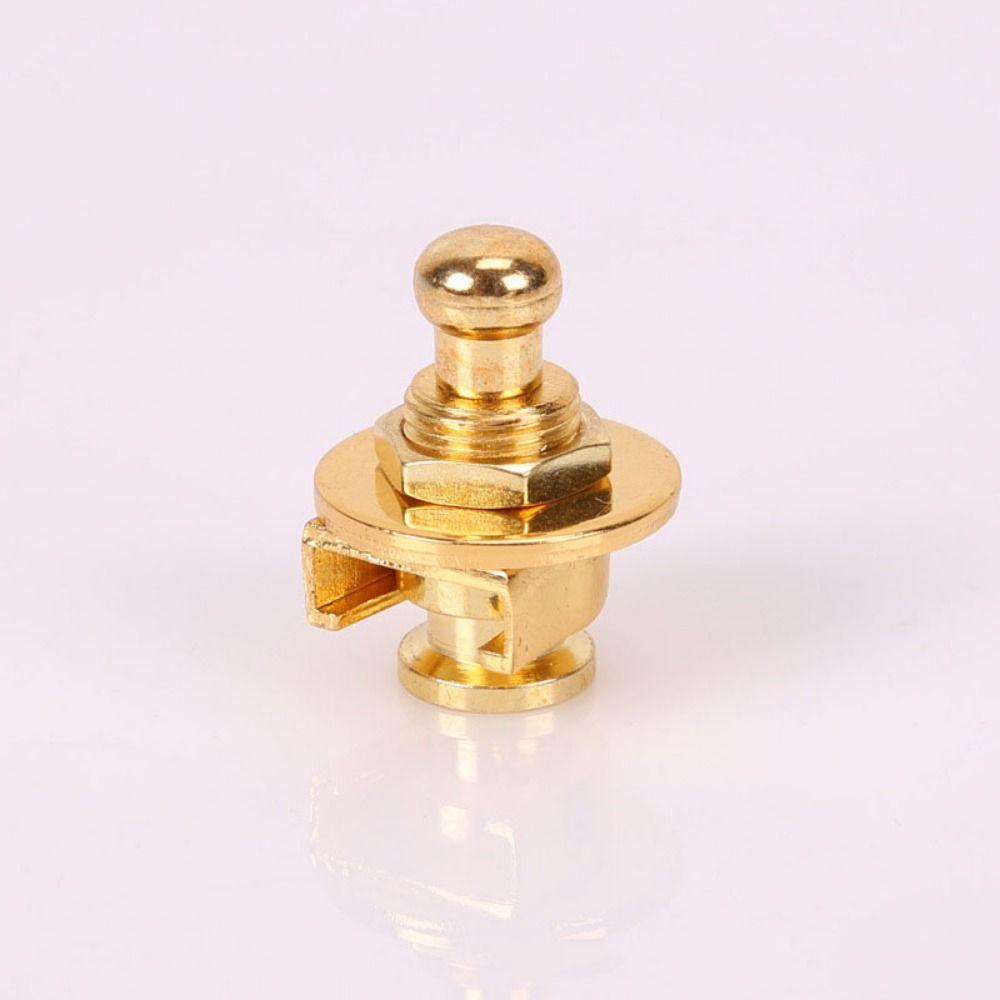 Zinc Zinc Alloy Skidproof Round Head Straplocks Round Head Guitar Strap Button  Guitar Accessories
