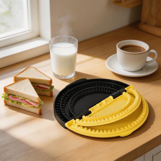 Sandwich Mold Food Grade Heat Resistant Plastic Sandwich Maker Sealer Press Tools DIY Breakfast