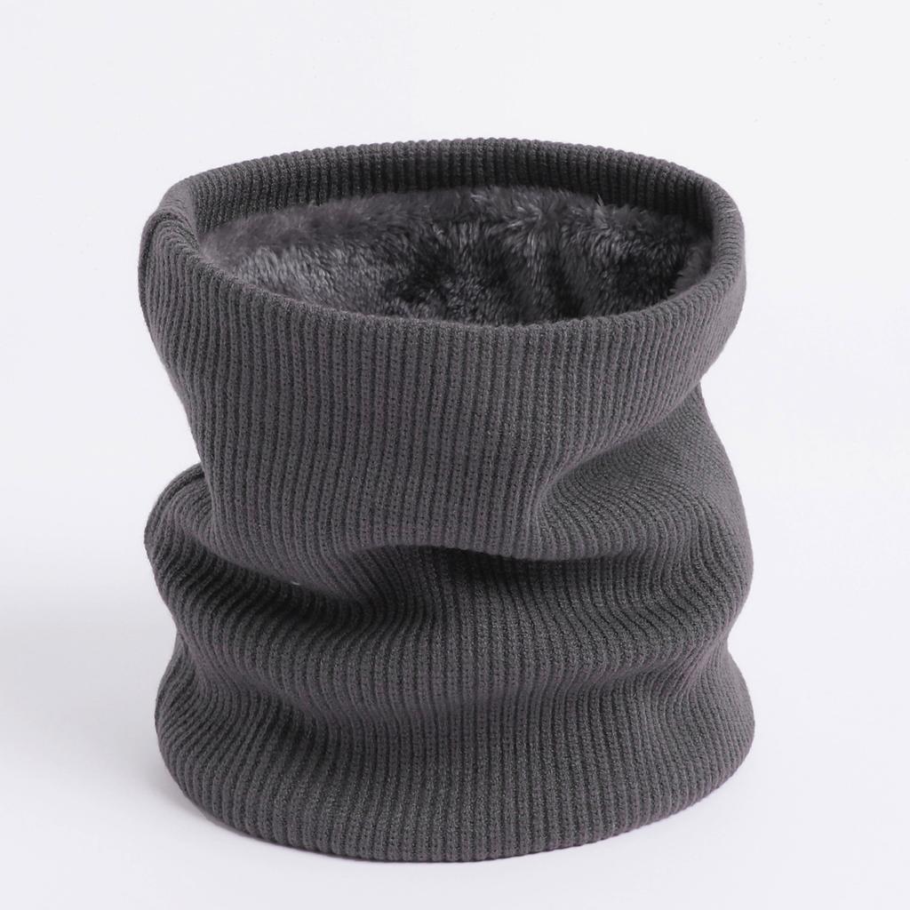 Autumn And Winter Solid Color Knitted Thick Warm Scarf For Men And Women'S Neck Protection, Scarf With Thin Strips, Neck Cover