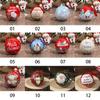1PC Kids Favors Mini Tin Box Round Empty Case Santa Printing Candy Storage Case Round Ball Shaped