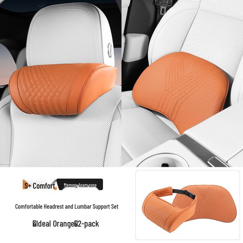Zeekr 007/001 Car Headrest: Lumbar & Neck Support Pillow - All-Season Breathable Interior Decor