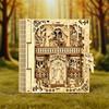 3D Vintage Magic Wooden Puzzle Book Model Kit - Wooden Home Decor - Fun Desktop Bookshelf Decoration - Building Party Game - Eng