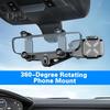 Car Rearview Mirror Phone Holder for Navigation Selfies Live Broadcasting Multifunctional Retractable Car Phone Holder