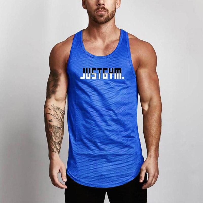 Muscleguys Летний мужской жилет без рукавов для фитнеса, тренировочный бег, спортивные удобные дышащие майки на бретелях