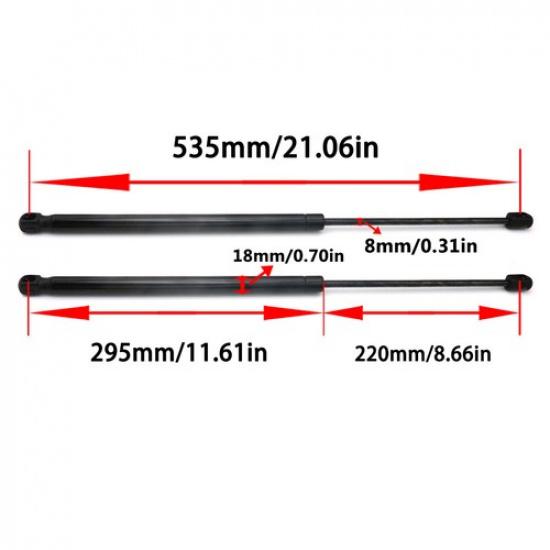 2Pcs Rear Window Glass Lift Support Gas Struts For LAND ROVER Range Rover Sport