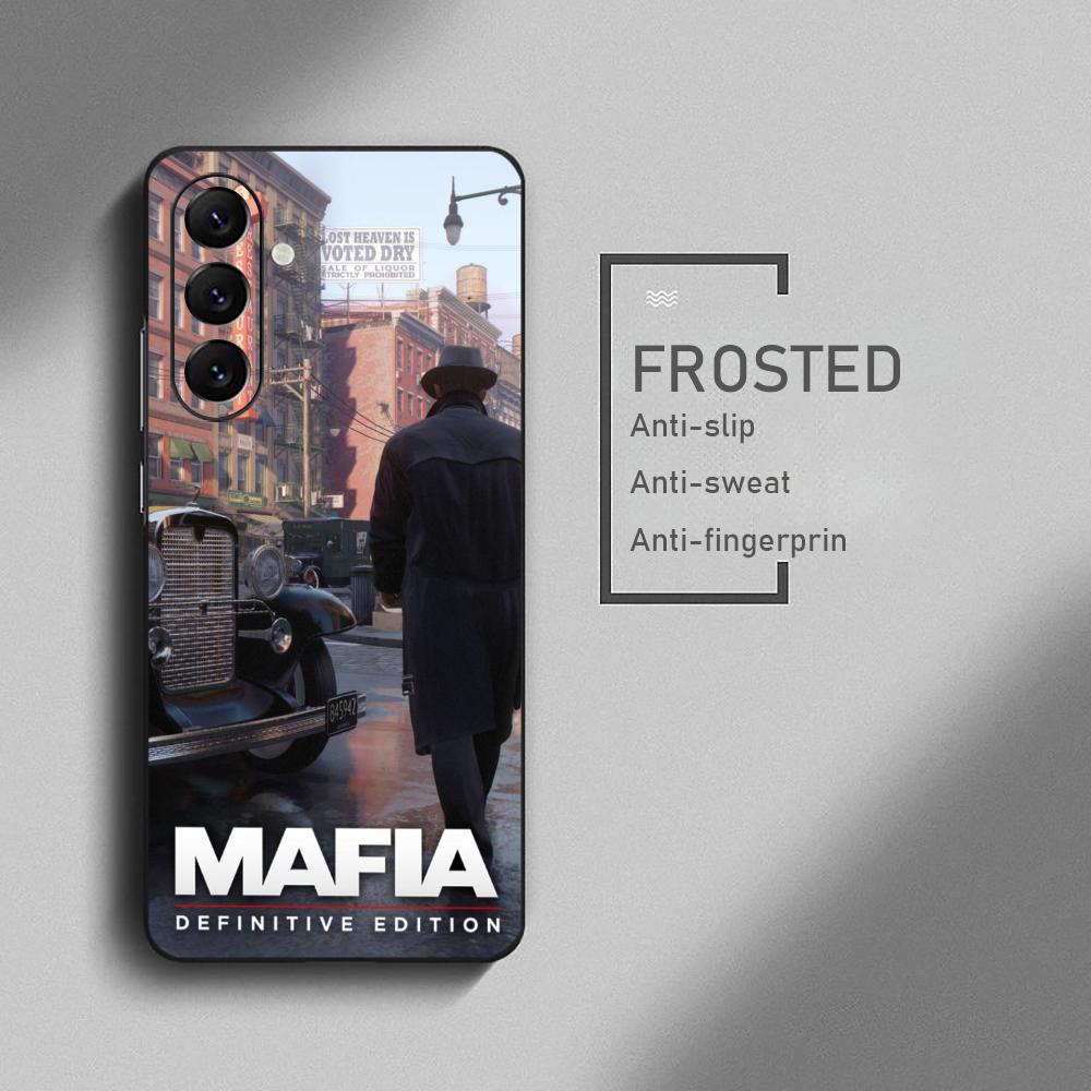 Чехол для телефона Game Mafia the old country Для Samsung Galaxy S25 S24 S23 S22 S21 S20 Plus Ultra Note20 Мягкий Черный