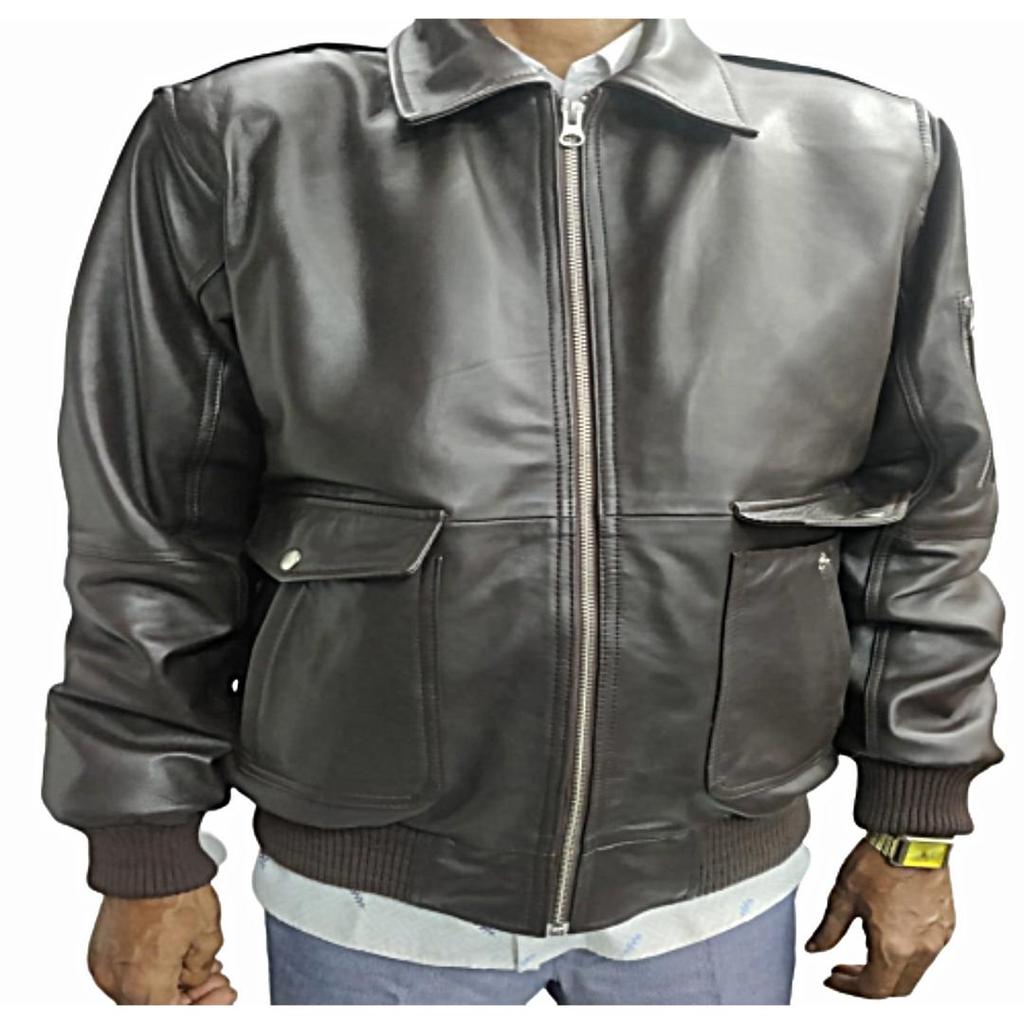 Мужская темно-коричневая кожа из овечьей кожи, куртка-бомбер, байкерская куртка, полная застежка-молния на Хэллоуин, стильная мужская куртка, подарок ко Дню отца, армейская мужская куртка