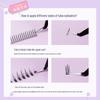 Накладные ресницы Menghela Big Eye Natural Curled - Тонкая ножка, отдельные пучки для удлинения