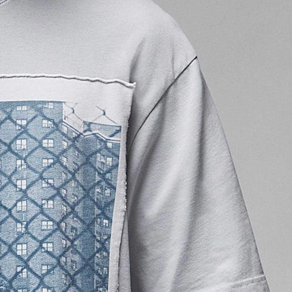 Jordan Union Series SS23 Баскетбольный принт Толстовка Мужская Топы Серый FD4247-097