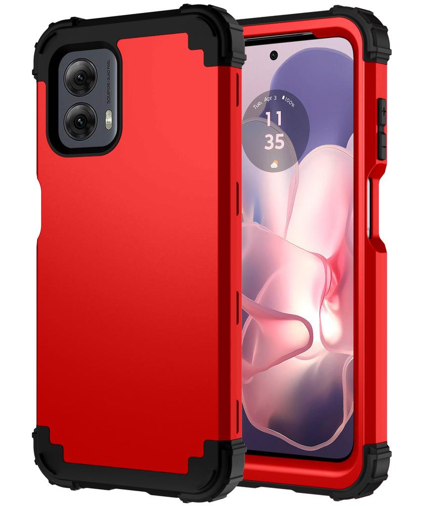 3-in-1 Heavy-Duty Rugged Phone Case Fundas For Motorola Moto G Power 5G 2025 Soft Silicone Lining Hard Plastic Shockproof Cover