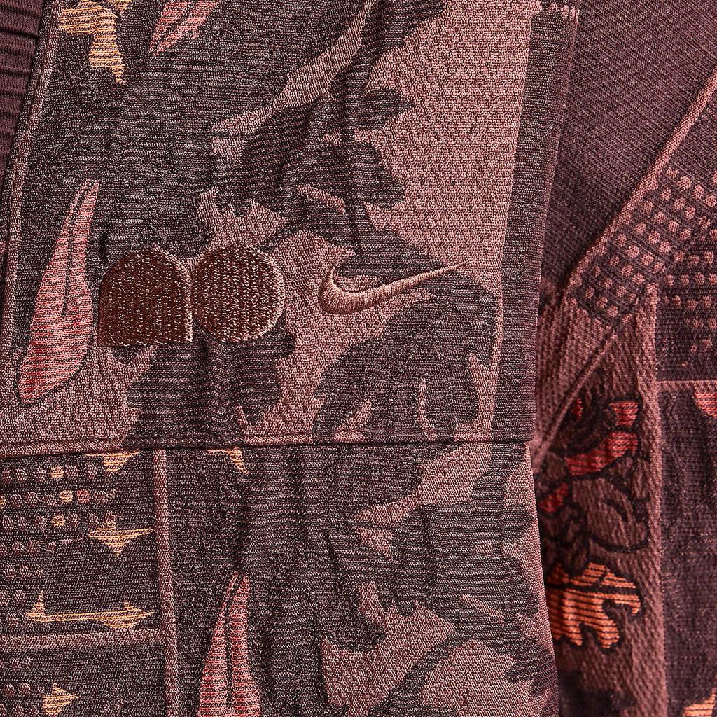 Nike Naomi Osaka All-Over Print Fashion Comfortable Jacket Women Jacket Burgundy FV7796-652