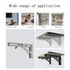 2шт стальной складной кронштейн 6/8 дюйма регулируемый настенный треугольный складной угол полки стола фурнитура