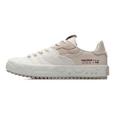 Li Ning CF повседневные кроссовки унисекс белые абрикосовые AGCR171-2