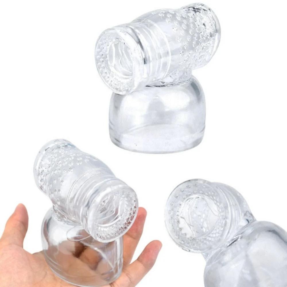 Male Masturbator Cock Sleeve Penis Ring Glans Sucking Caps Stimulator Erotic Sex Toys for Men Magic Wand Holder Vibrator Cover