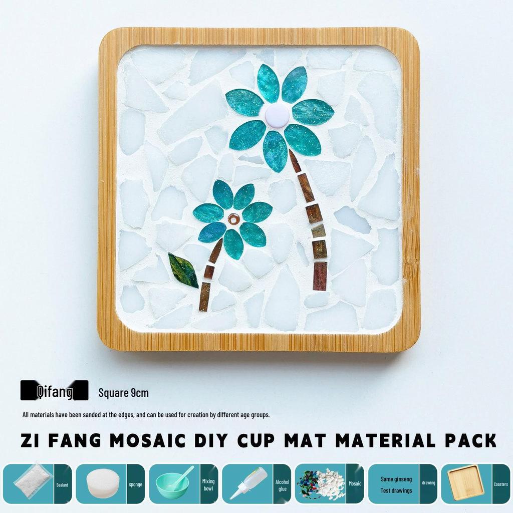DIY Handmade Mosaic Coaster Kit for Students - Perfect for Kindergarten Activities and Halloween Crafting