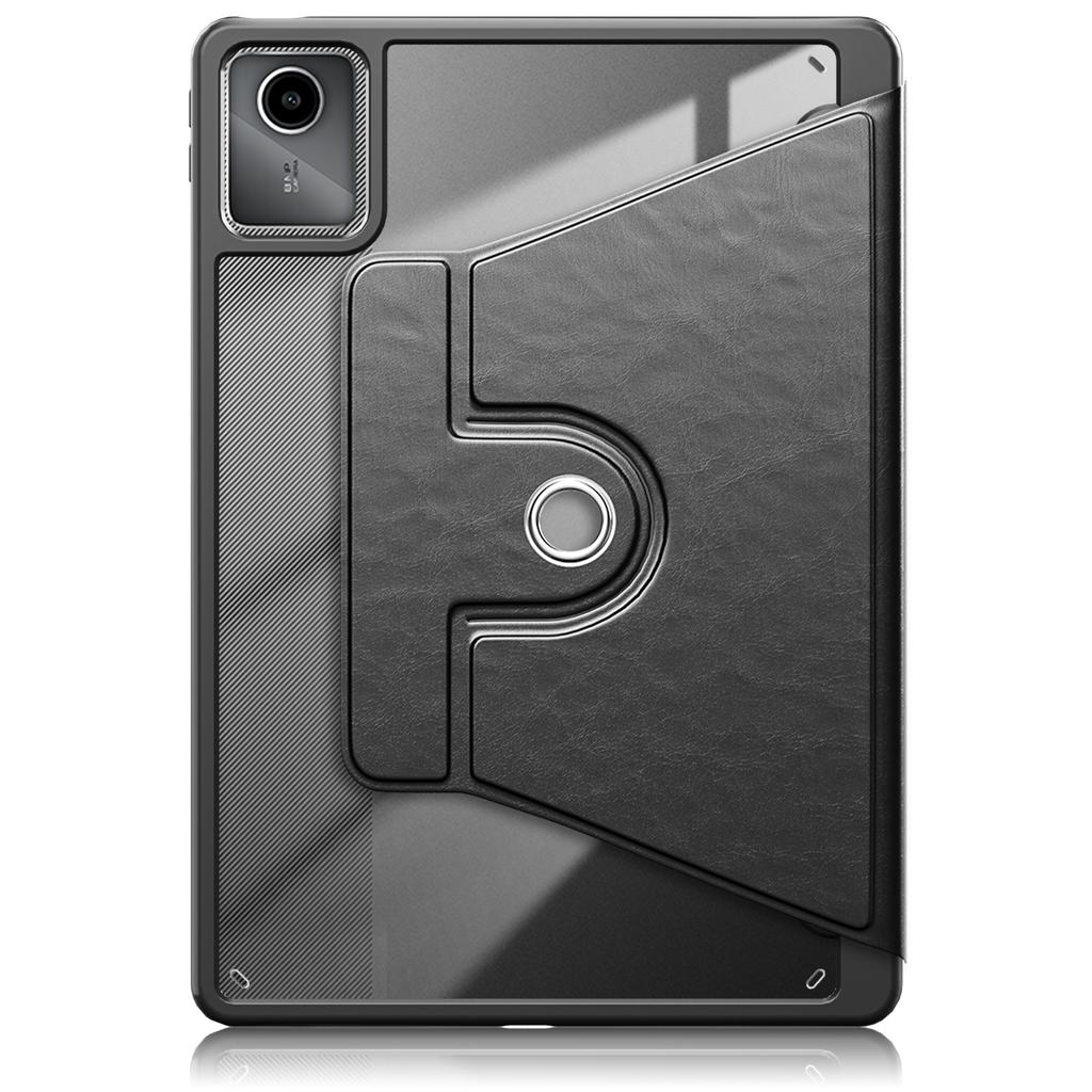 Чехол для Lenovo Tab M11 TB330/Xiaoxin Pad 11 2024 Вращающаяся подставка ПУ кожа+Акрил+ТПУ Чехол для планшета
