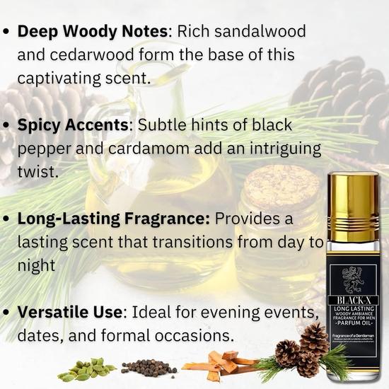 Herbexo - Perfume Oil Premium Roll-on Attar | 100% Non Alcoholic | 6ml | Perfect Scent for Men Who Appreciate the Finer Things In Life