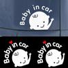Car Accessories 3D Cartoon Window Waterproof Baby In Car Car Stickers Auto-styling Windshield