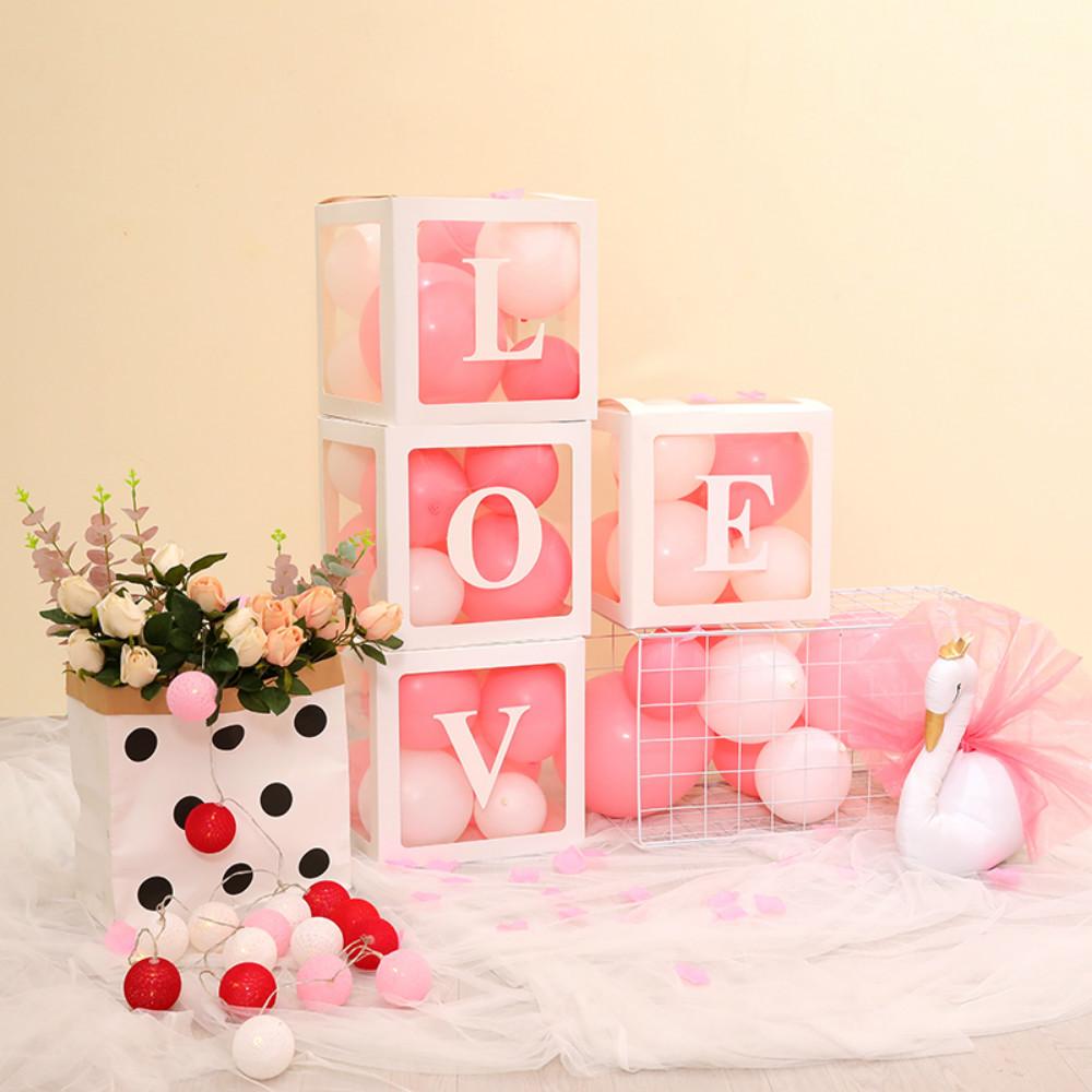 Love Transparent Balloon Box Birthday Party Surprise Box Baby Balloon Box Proposal Confession Arrangement