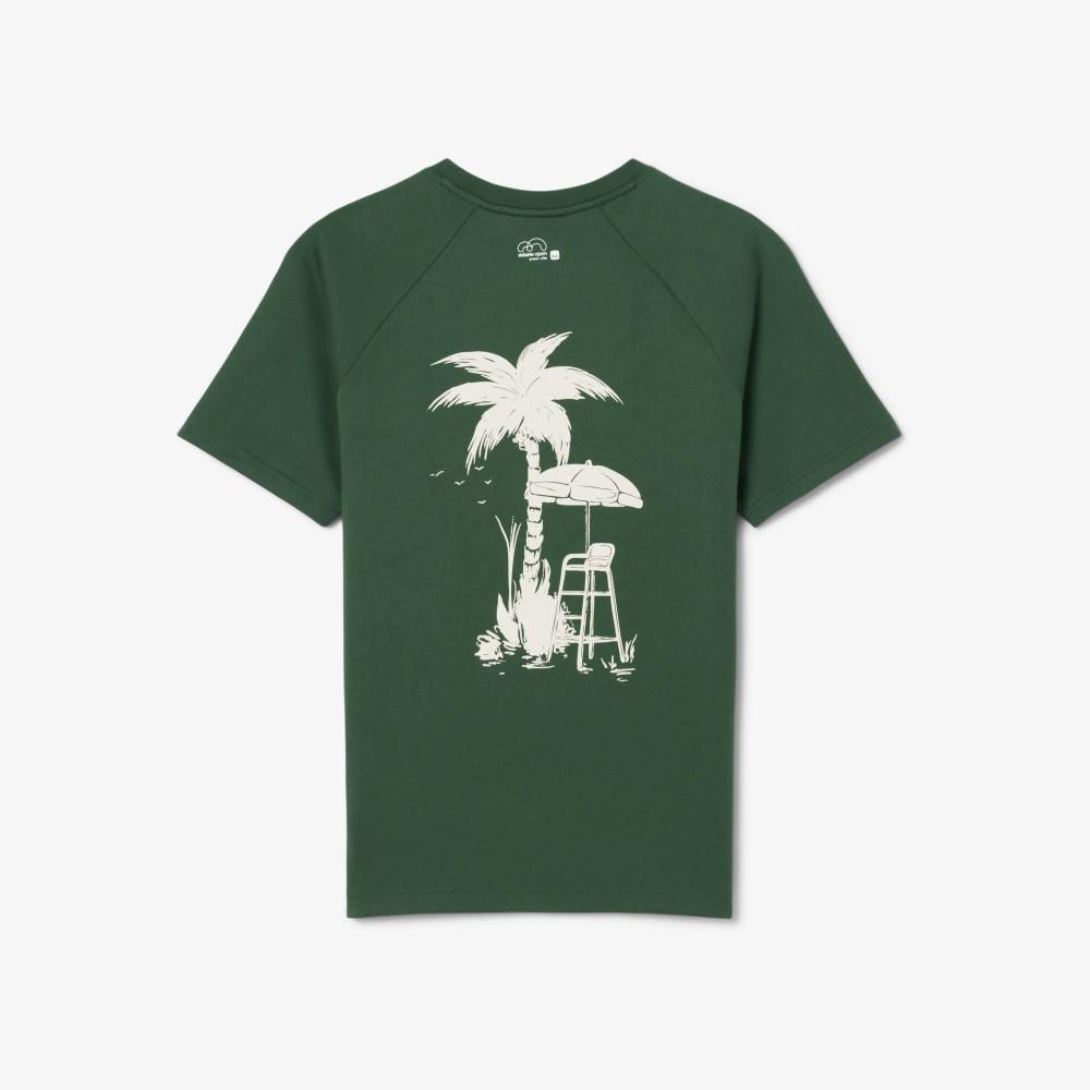 [lacoste] Men's Miami Open Raglan Short-Sleeve T-shirt TH0432-56G132