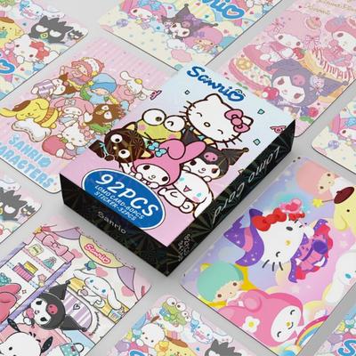 Товары с фотокарточками Sanrio LOMO Иллюстрация Фотокарточка 60 шт. + Мини-наклейки 32 шт., Вечеринка, 1 шт.