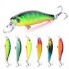 1Pc Hard Minnow Lure Wobbler Sea Fishing Bass Trout Pike 6colours Slow Sinkinq