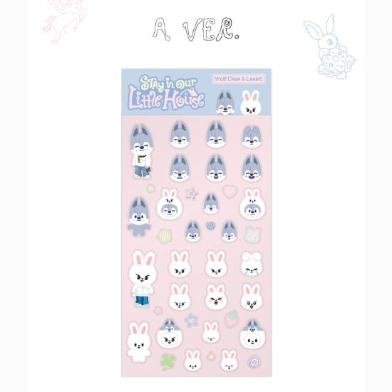 Предзаказ 6-го фанмитинга Stray Kids Stay in Our Little House Набор 3D стикеров SKZOO