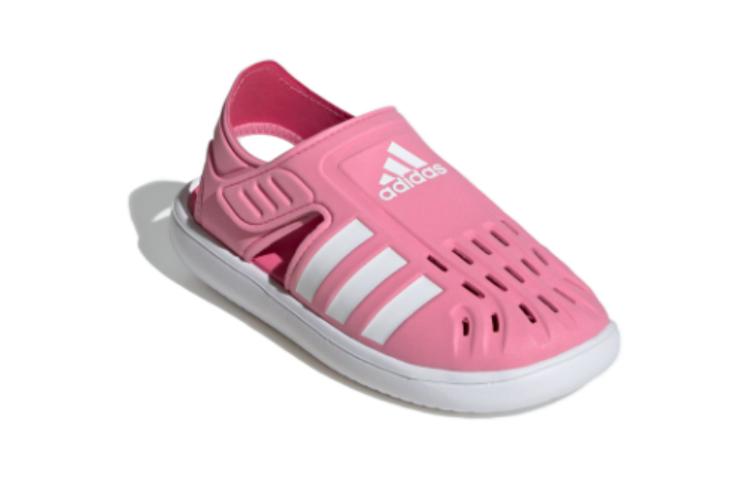 adidas Закрытые Водные Сандалии с Амортизацией, Износостойкие Детские Сандалии Розовые Дошкольные IE0165