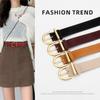 Belt Women'S Matte Decorative Pin Buckle Jeans Thin Belt Design Sense Niche Leather Belt Women