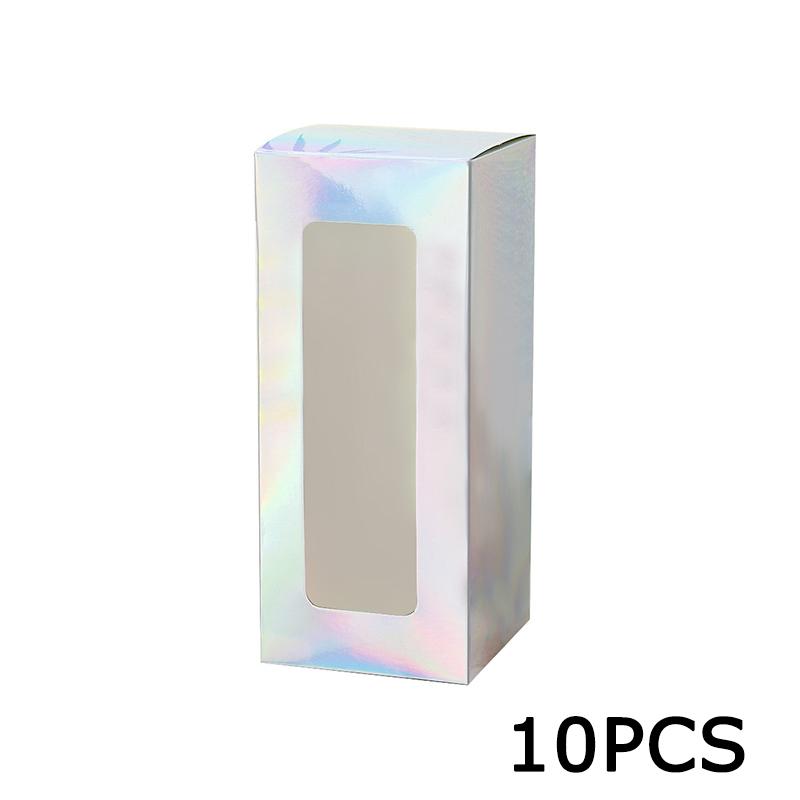 WTEMPO Clear Window Paper Party Favor Boxes DIY Foldable Treat Handle Boxes Daily Presents Packaging Boxes Perfect for Birthday Wedding Christmas