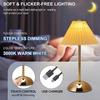 LED Table Lamp Creative Atmosphere Desk Lamp USB Rechargeable Table Lamp Vintage Bedroom Bedside Study Decorative Night Lights