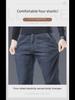 Мужские сверхэластичные свободные повседневные деловые джинсы высокой эластичности - мягкие, удобные, прямые брюки на осень/зиму