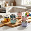 Kawaii 304 Stainless Steel Coffee Mug Double Wall Anti-scald Plastic Milk Tea Cup With Handle Unbreakable Portable Kids Mugs