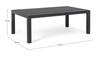 Stolik Kawowy Ogrodowy 120X70Cm Bolzano Kanva Aluminum  Antracyt