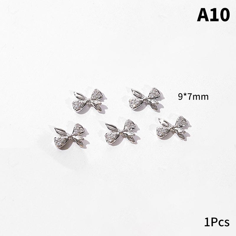 1Pcs Zircon Nail Art 3D Charms Jewelry Butterfly Shaped Nail  Alloy Decals  Nail Decoration