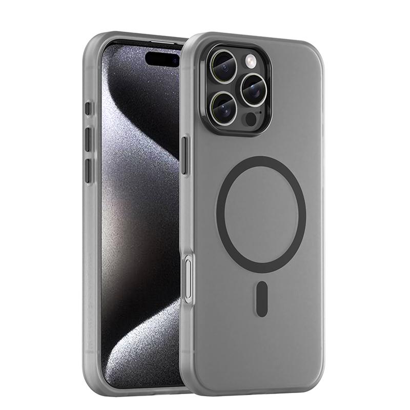 KEYSION Прозрачный матовый чехол для MagSafe для iPhone 13 Pro Max Силиконовый+ПК противоударный чехол для задней панели телефона для iPhone 12 11 Pro Max