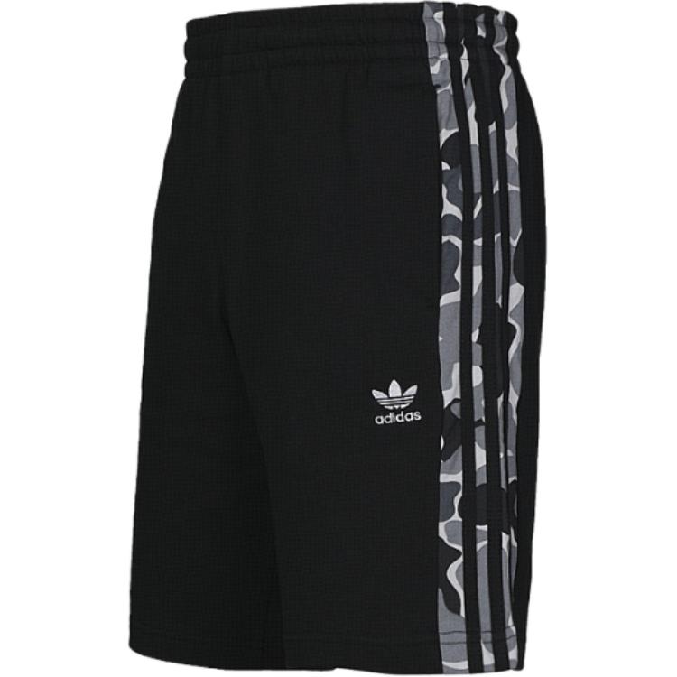Adidas Originals Camo Trf Short Cotton Knit Sports Casual Shorts Men Shorts Black DP8552
